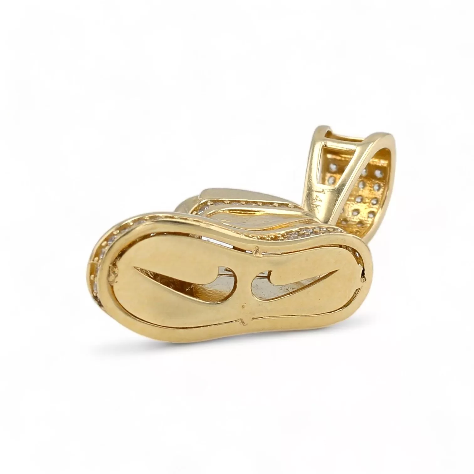 14K Yellow gold sneaker pendant-224805