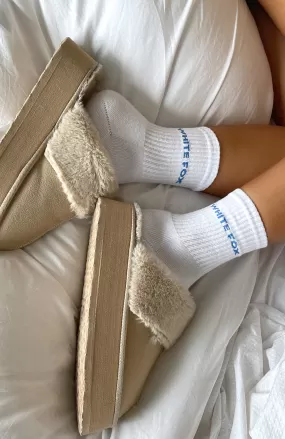 All For It Socks White/Blue