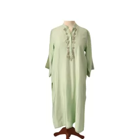 Ayesha Khurram Mint Green Rhinestones Kurta | Brand New |