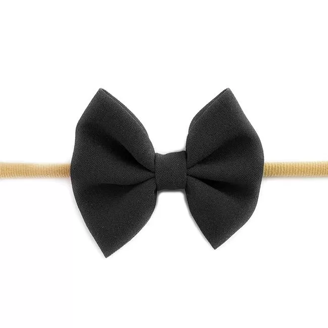 Baby Wisp Headband Fanny Bow 0M  Black