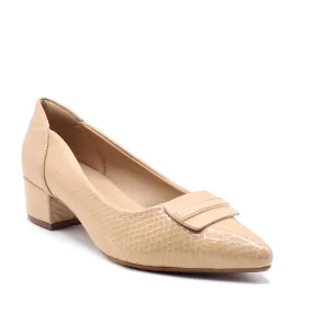 Beige Formal Court Shoes 085466