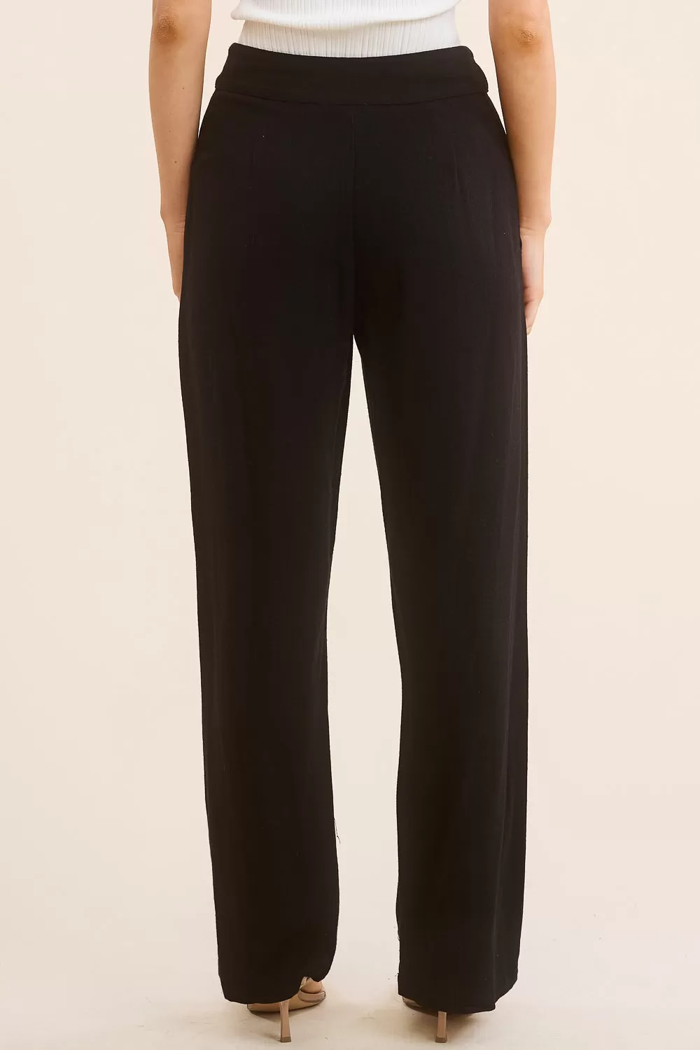 Black Linen Trouser