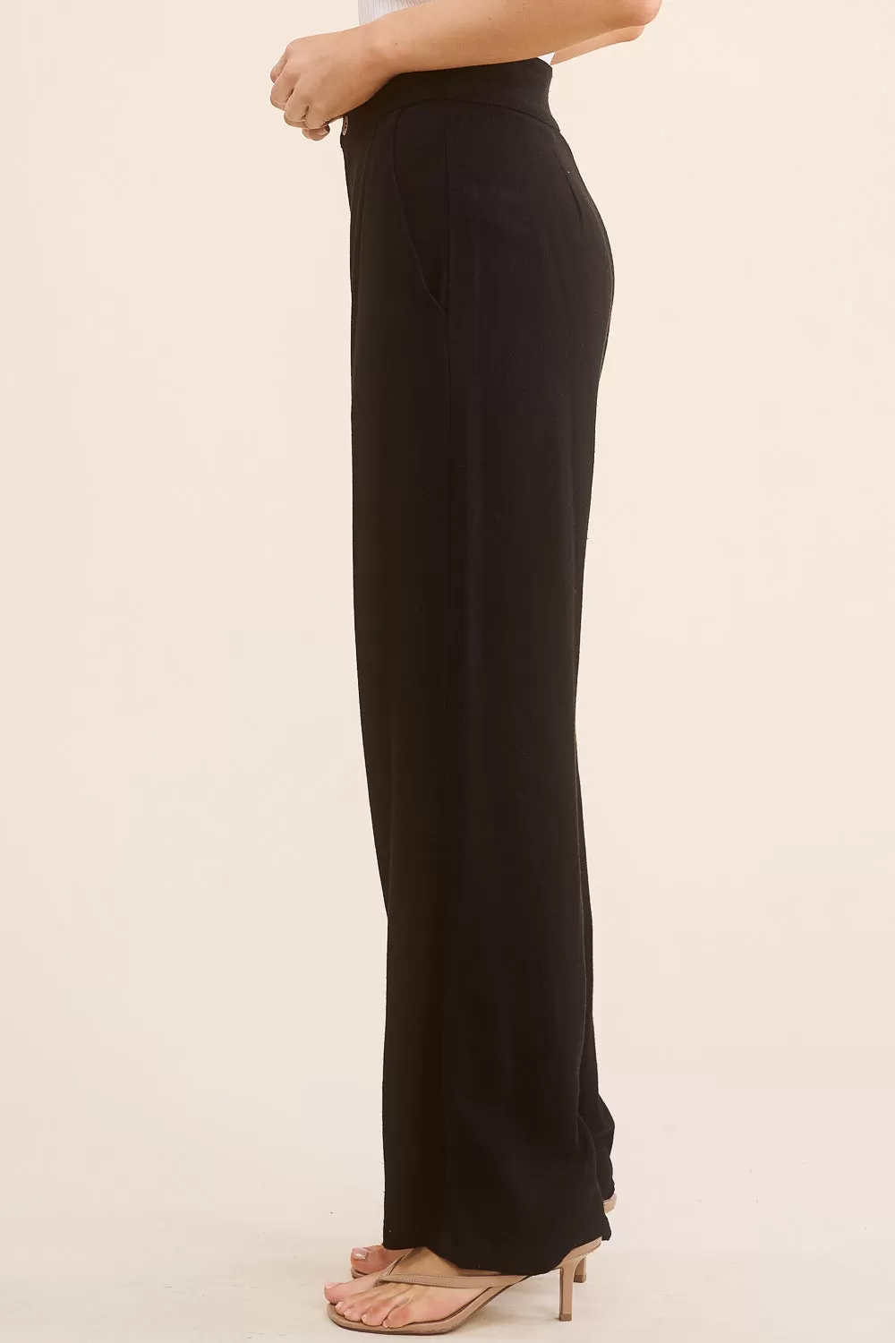 Black Linen Trouser