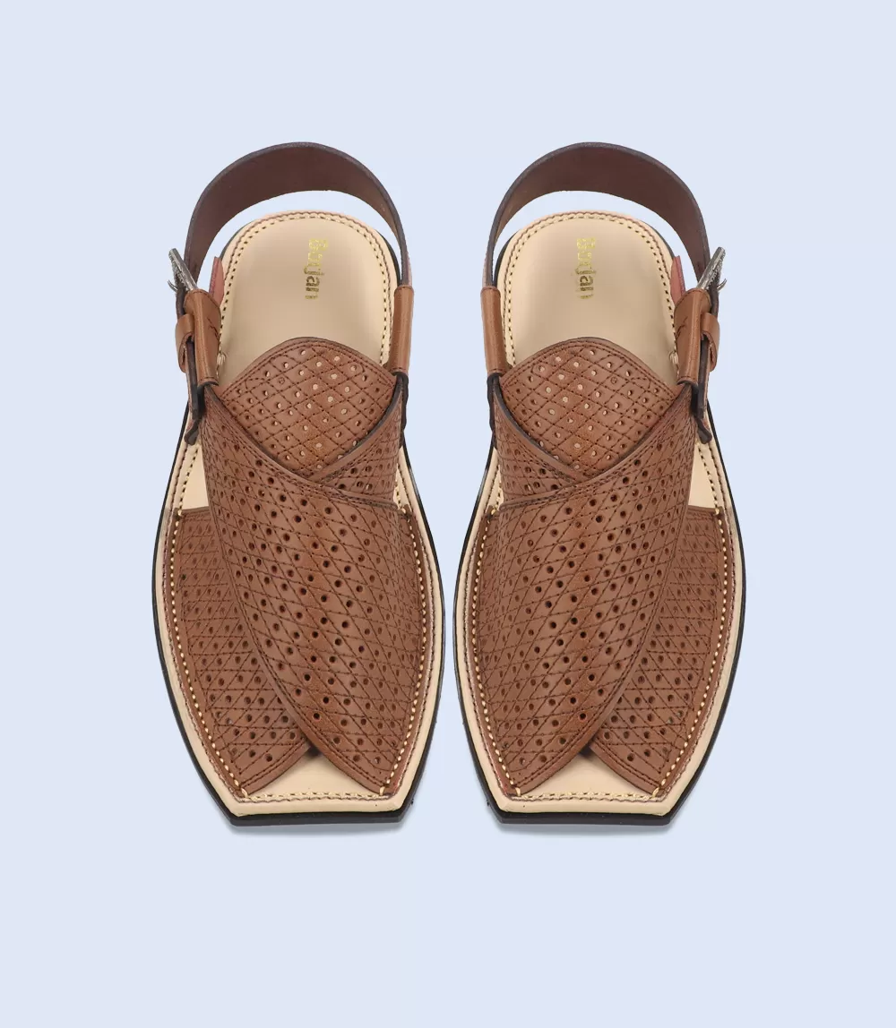 BM5508-BROWN-Men Peshawari