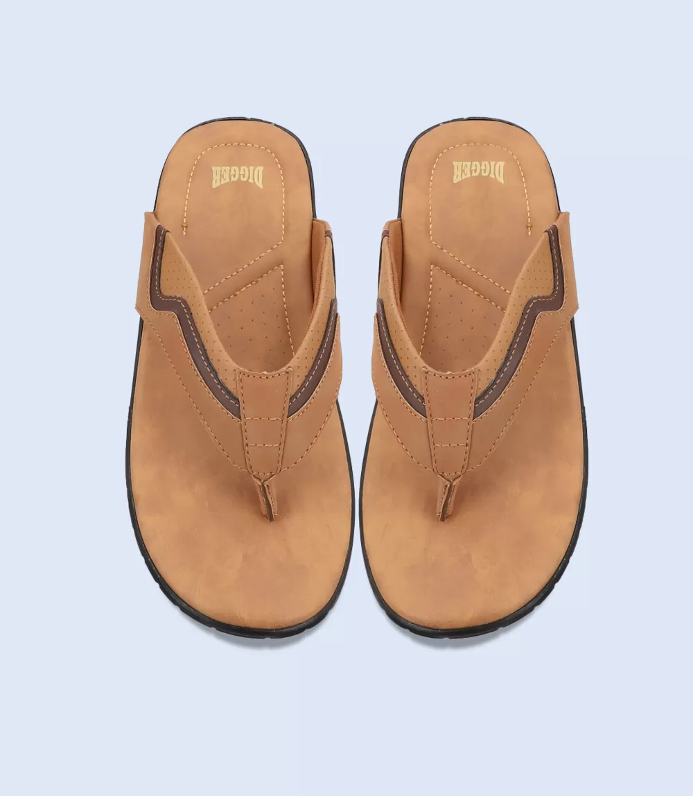 BM5559-TAN-Men Casual Chappal