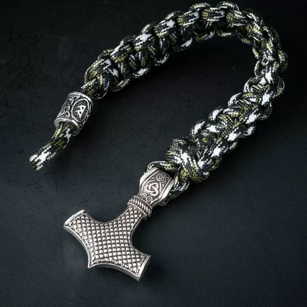 Camouflage Paracord Mjolnir Bracelet