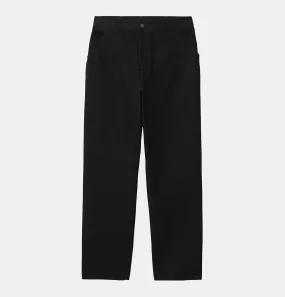 Carhartt WIP Simple Pant in Black Rinsed