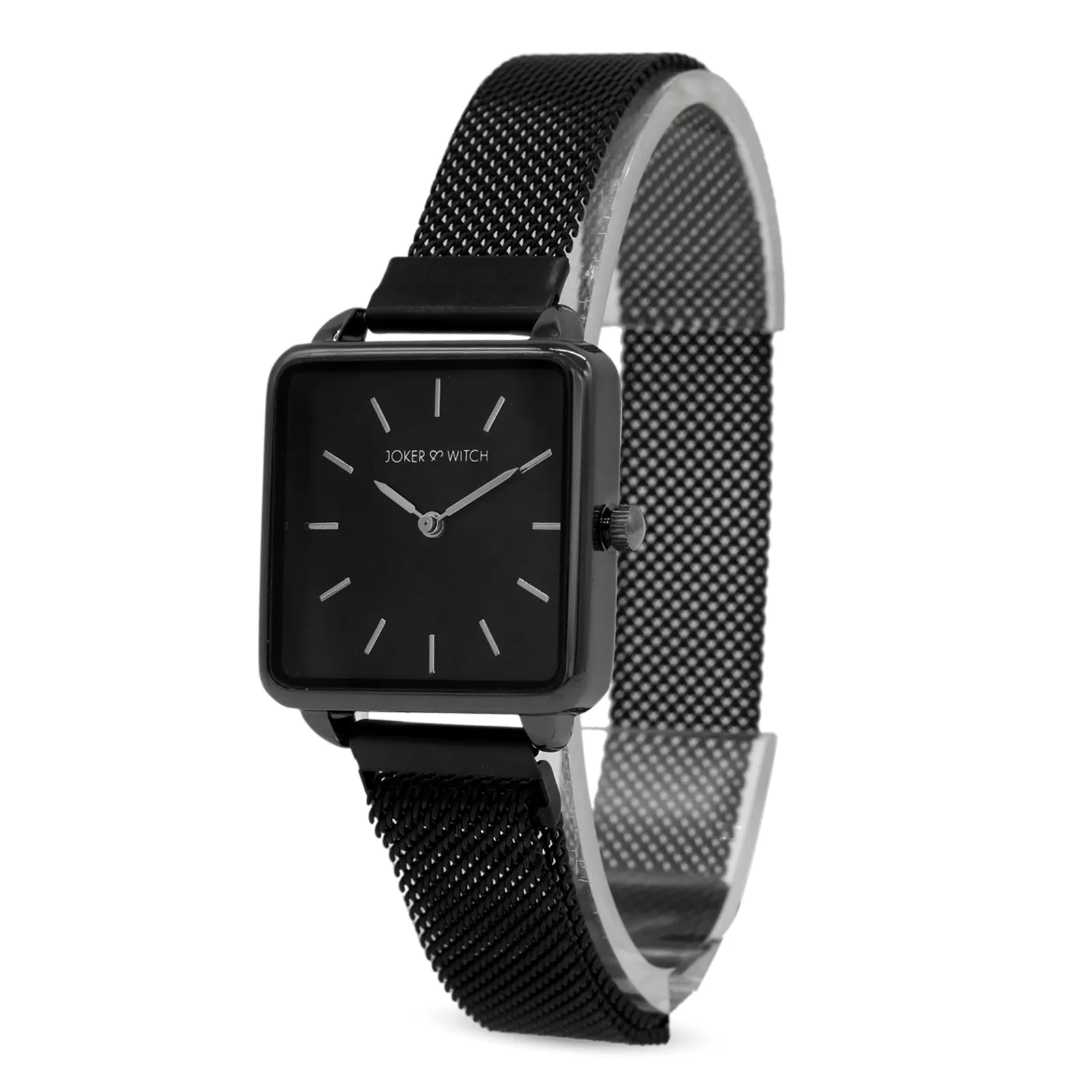 Charcoal Black Magnetic Watch Bracelet Stack