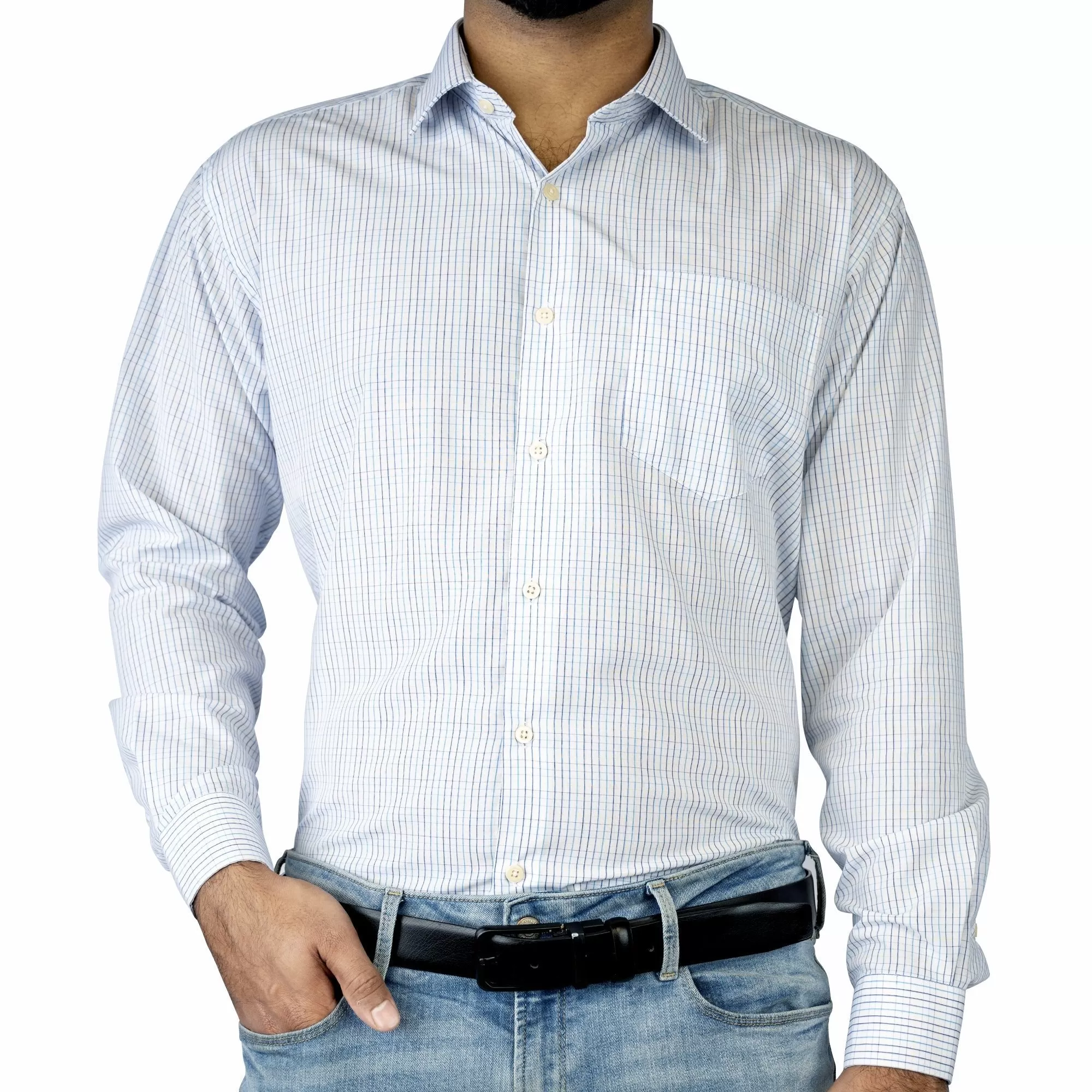 Criss cross formal shirt