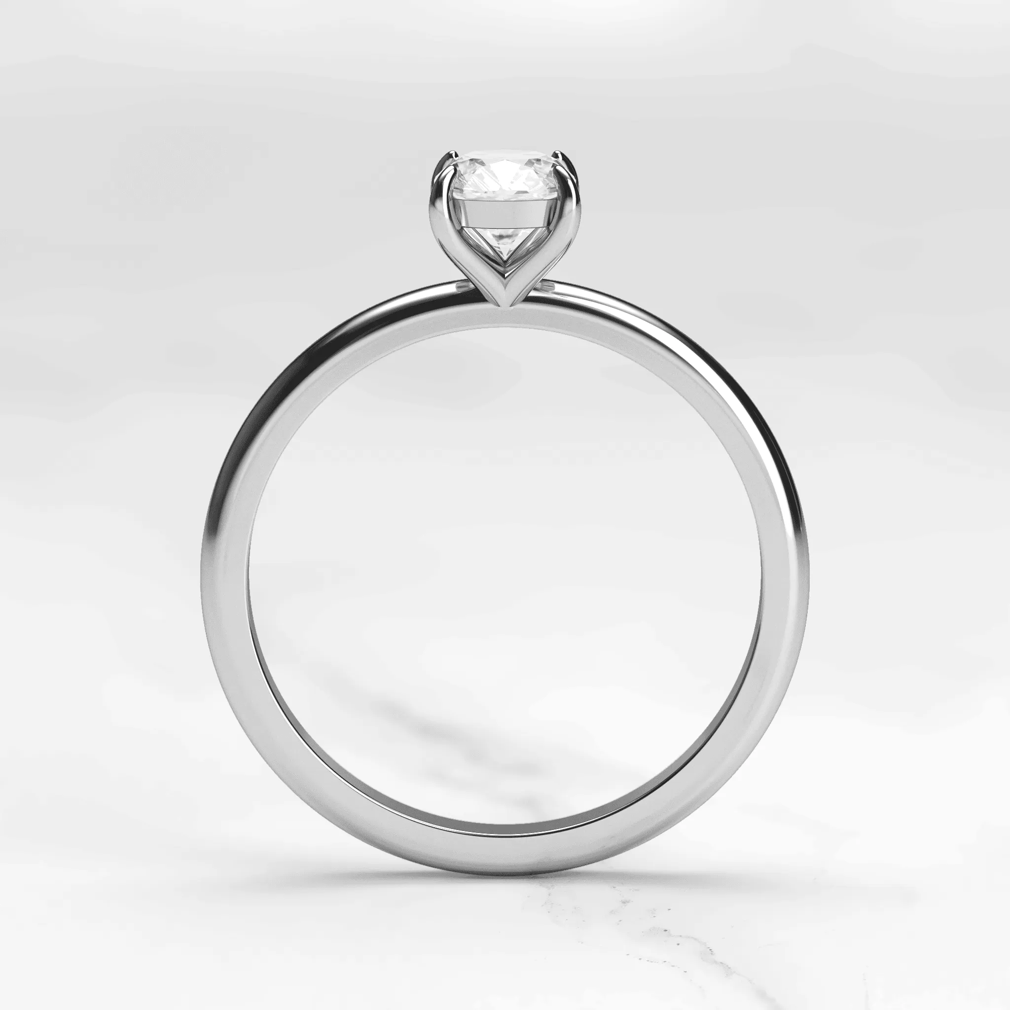 Cushion Solitaire Diamond Ring