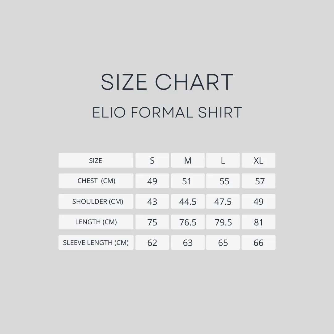 Elio Formal Shirt - White Button-Down Collar