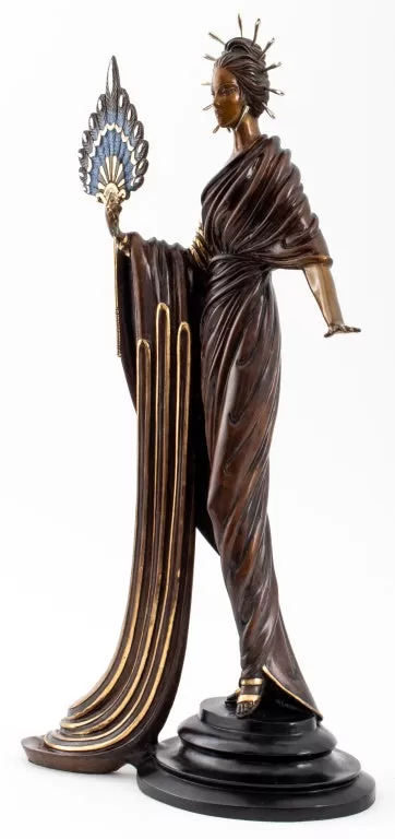 Erte "Aphrodite" Patinated Bronze Sculpture 1986