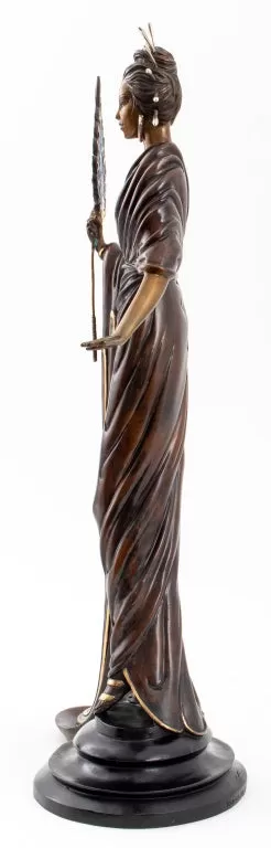 Erte "Aphrodite" Patinated Bronze Sculpture 1986