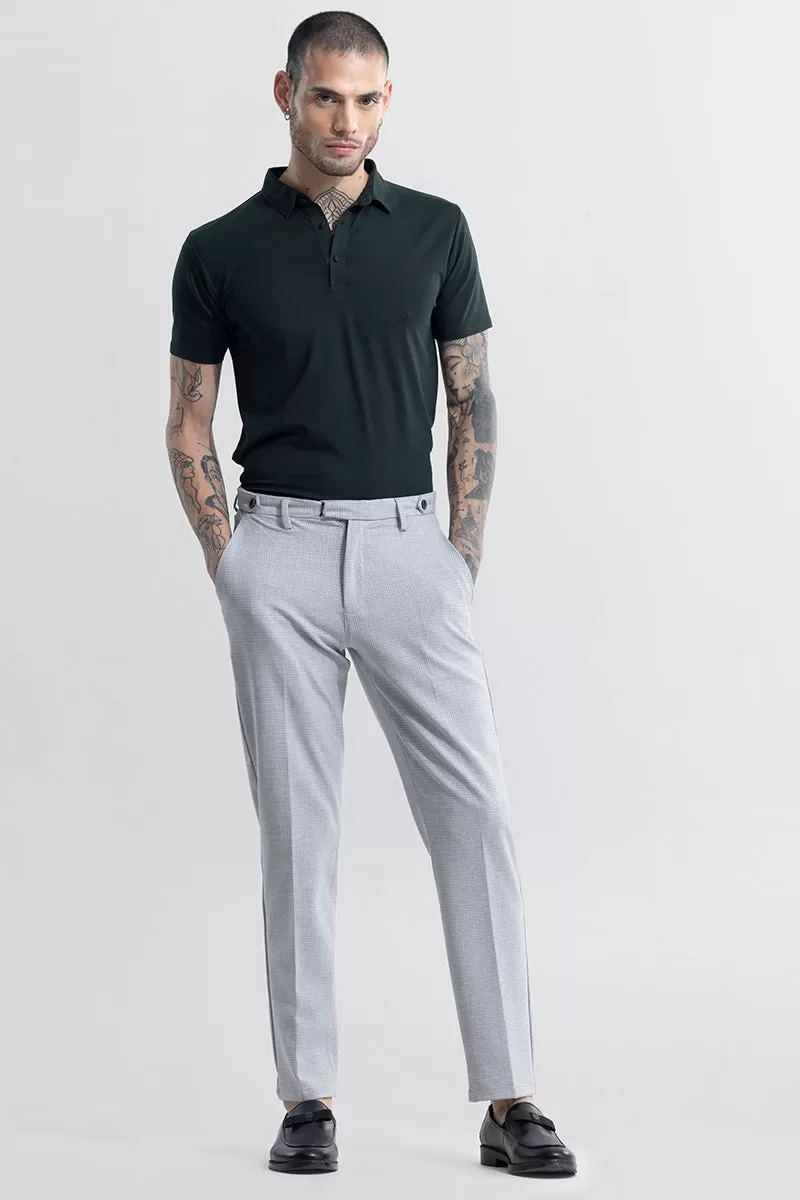 Extensive Waistband Ash Grey Trouser