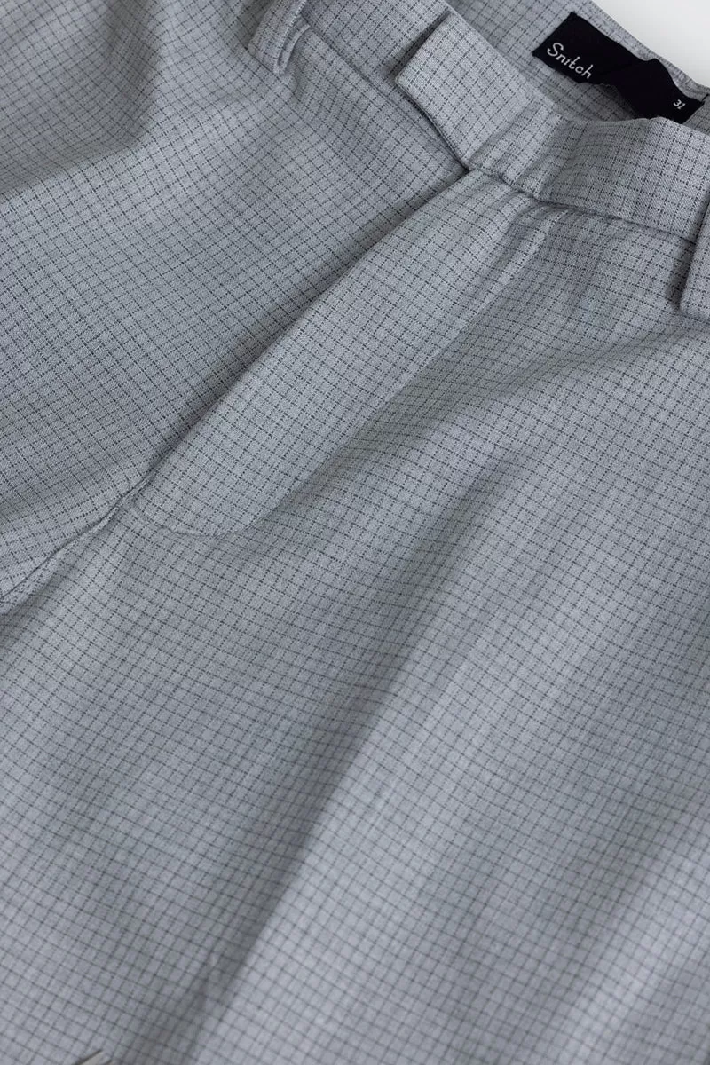 Extensive Waistband Ash Grey Trouser