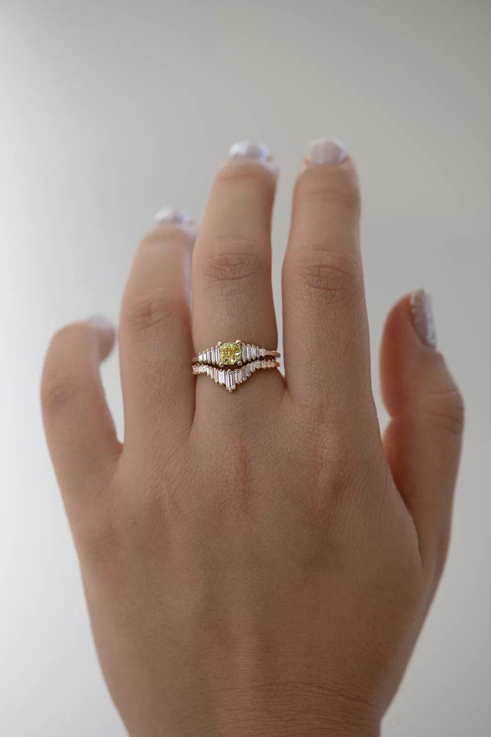 Fancy Yellow Diamond Ring with GIA certified diamond