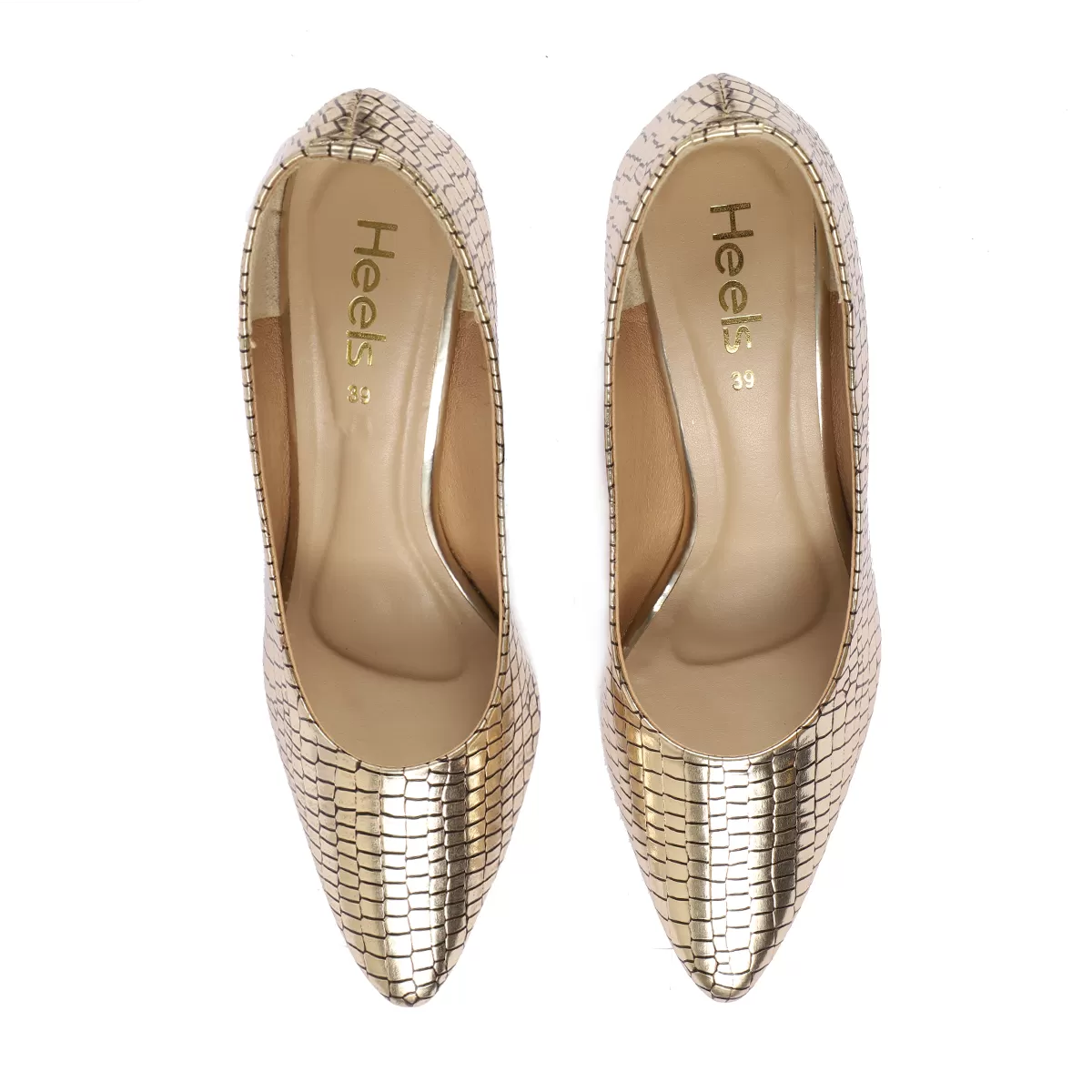 Golden Formal Court Shoes 085399