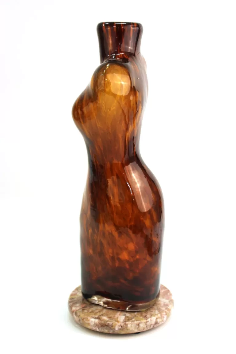 Italian Modern Murano Art Glass Torso Vase