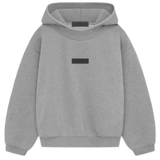 Kids Fear Of God Essentials Hoodie (Dark Heather Oatmeal) 785SP242043K