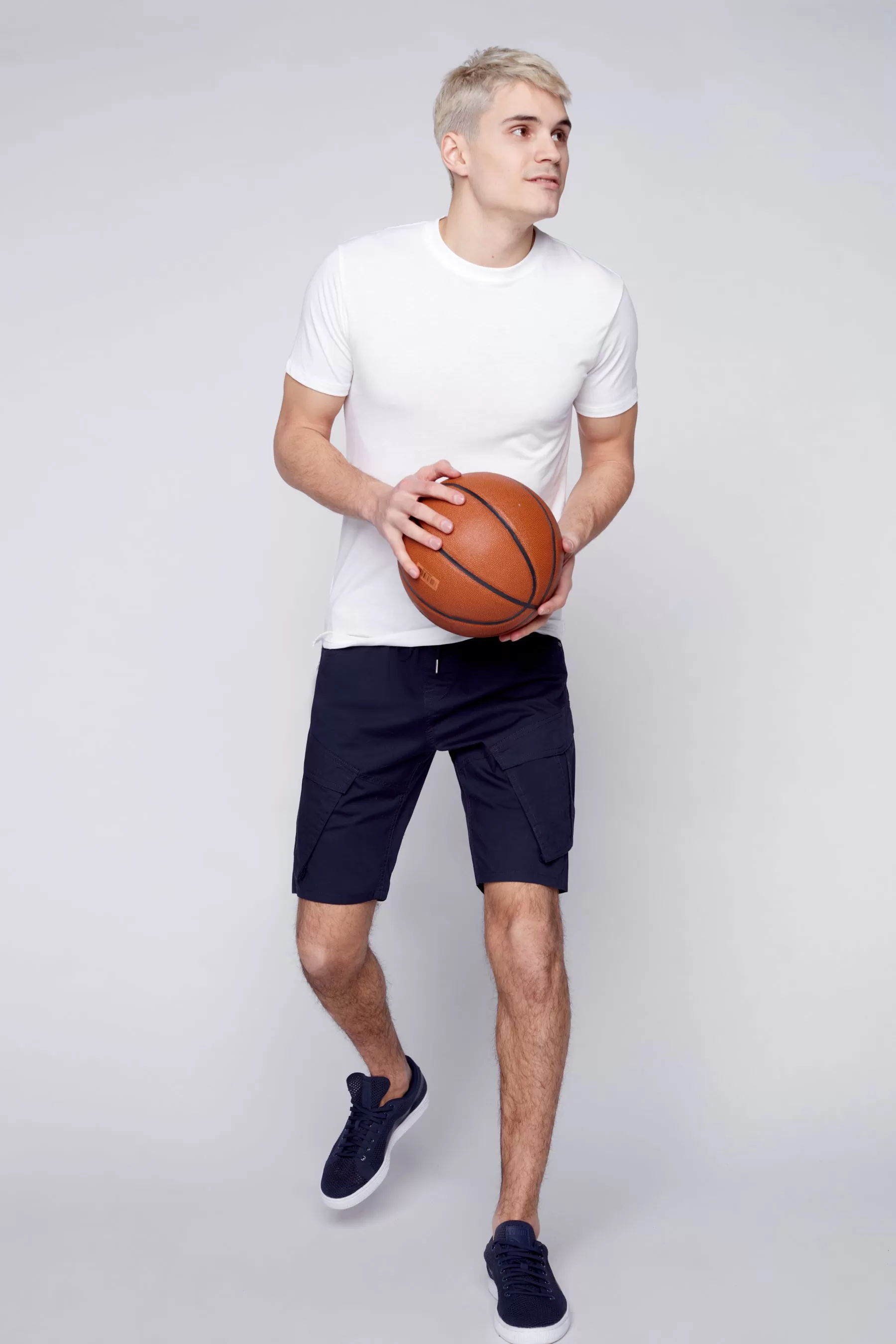 KRAVITZ - Mens Shorts With bellowed Cargo pockets - Navy