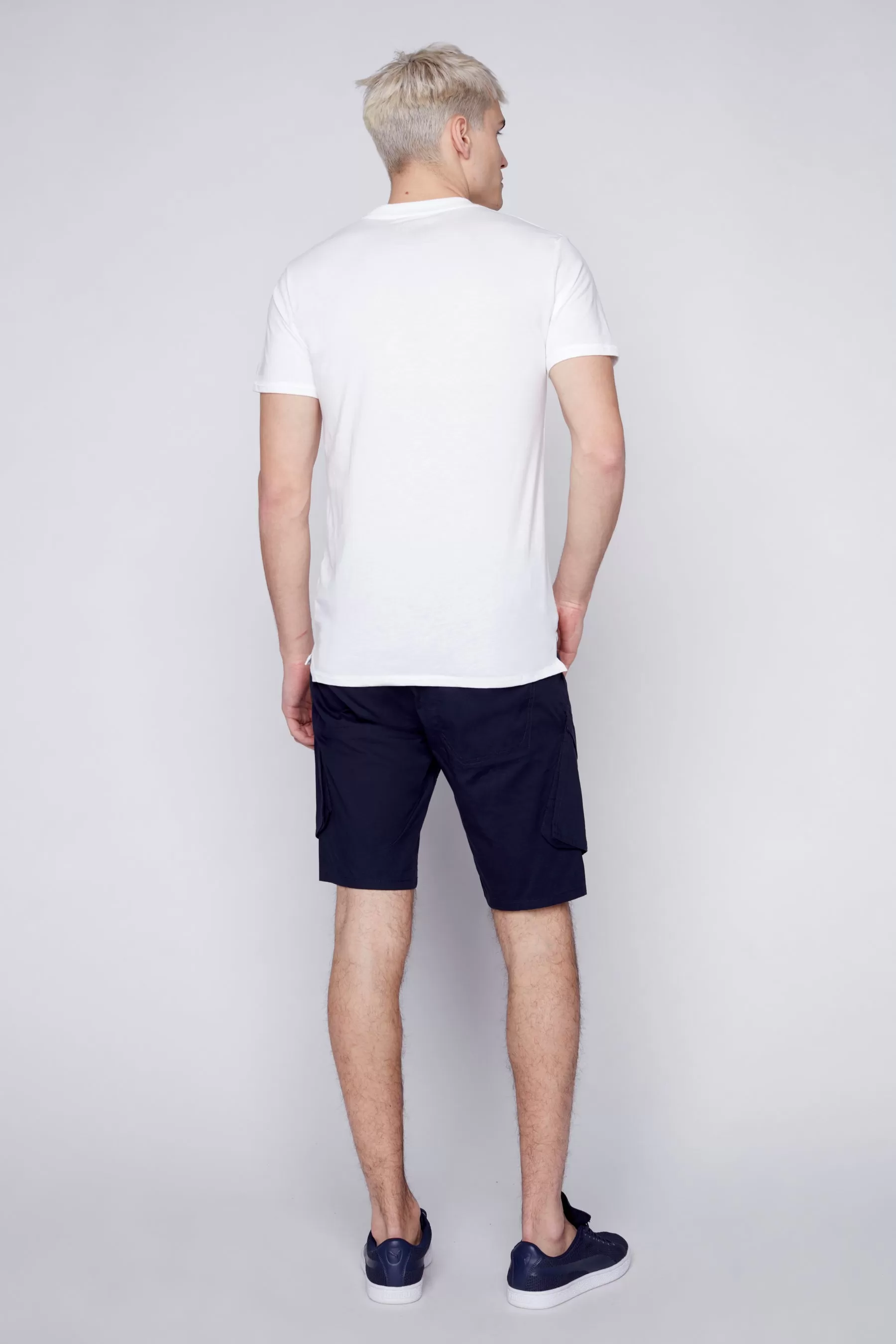 KRAVITZ - Mens Shorts With bellowed Cargo pockets - Navy