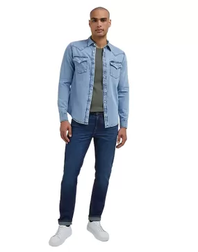 Lee Western men's denim shirt 112341774 light blue