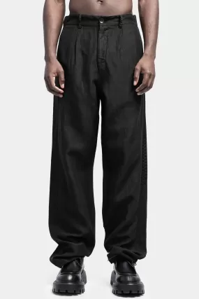 Linen blend trousers