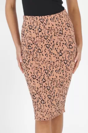 Maya Reversible Pink Leopard Skirt