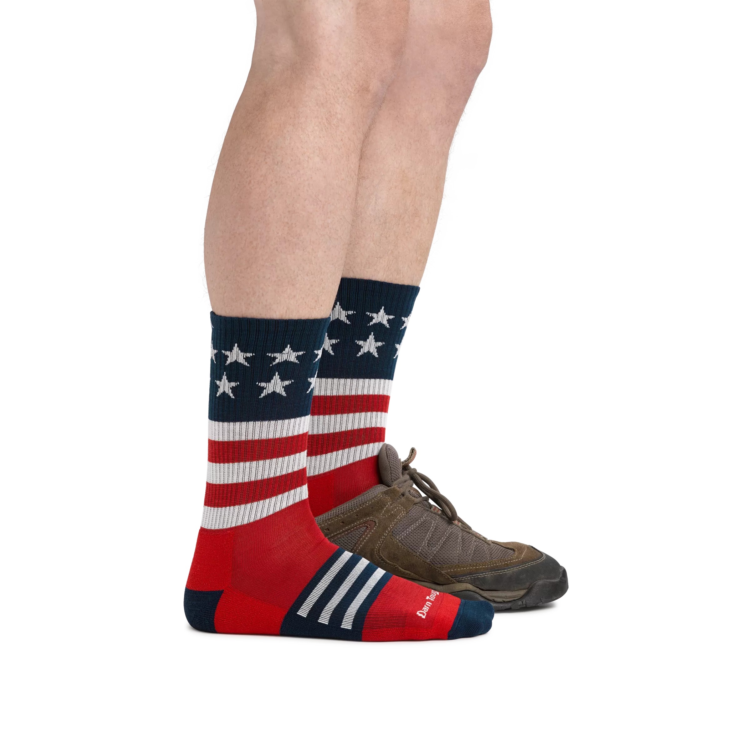 Men's Captain Stripe Micro Crew  Lightweight Hiking Sock