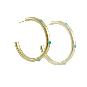 Milla Embellished Hoop Earrings