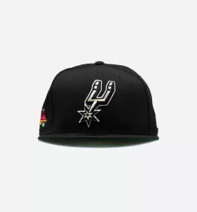 Nice Kicks X New Era San Antonio Spurs NBA Mens Fitted Had - Black/Black