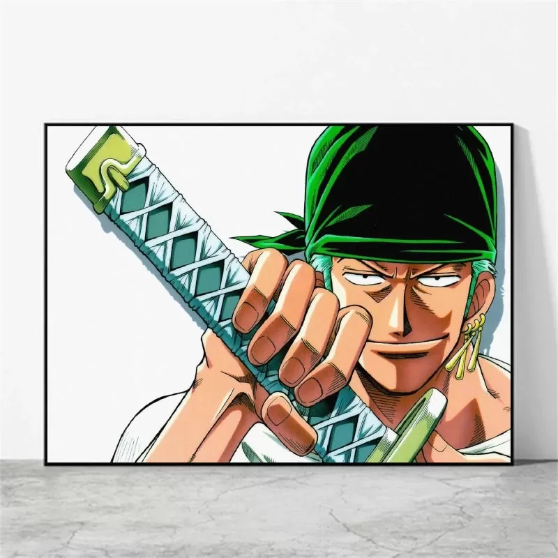 One Piece Zoro Anime Posters and Decorative Paintings