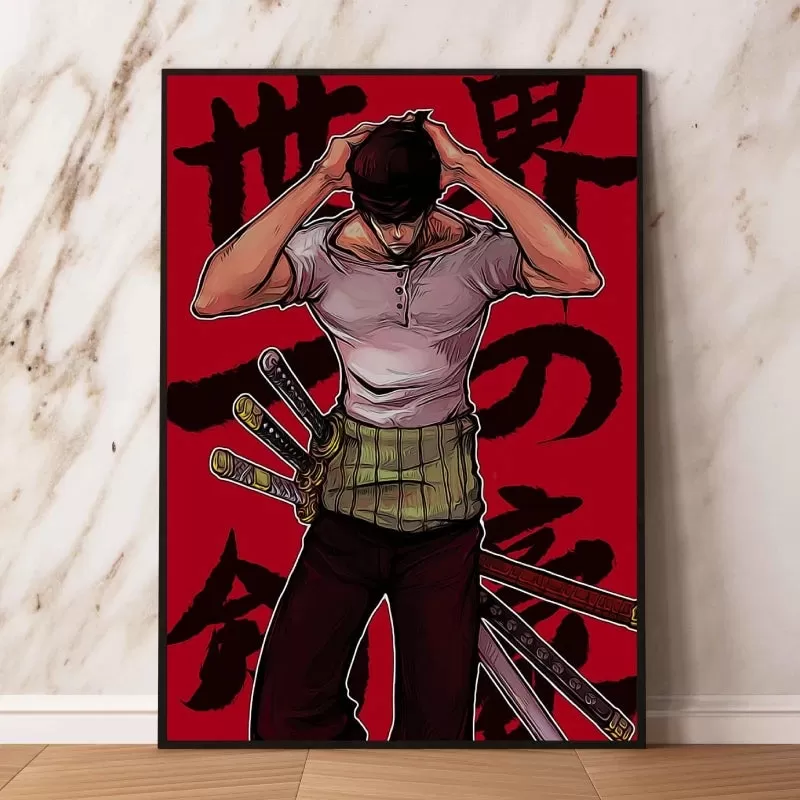 One Piece Zoro Anime Posters and Decorative Paintings