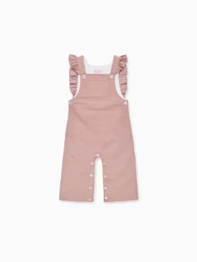 Pink Delphina Baby Girl Dungarees