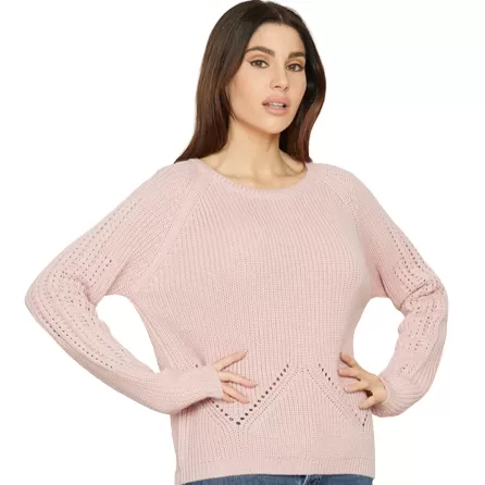 Relish CASSIOPEAS long sleeve jersey with cob stitch RDA2302049025 1425 pink