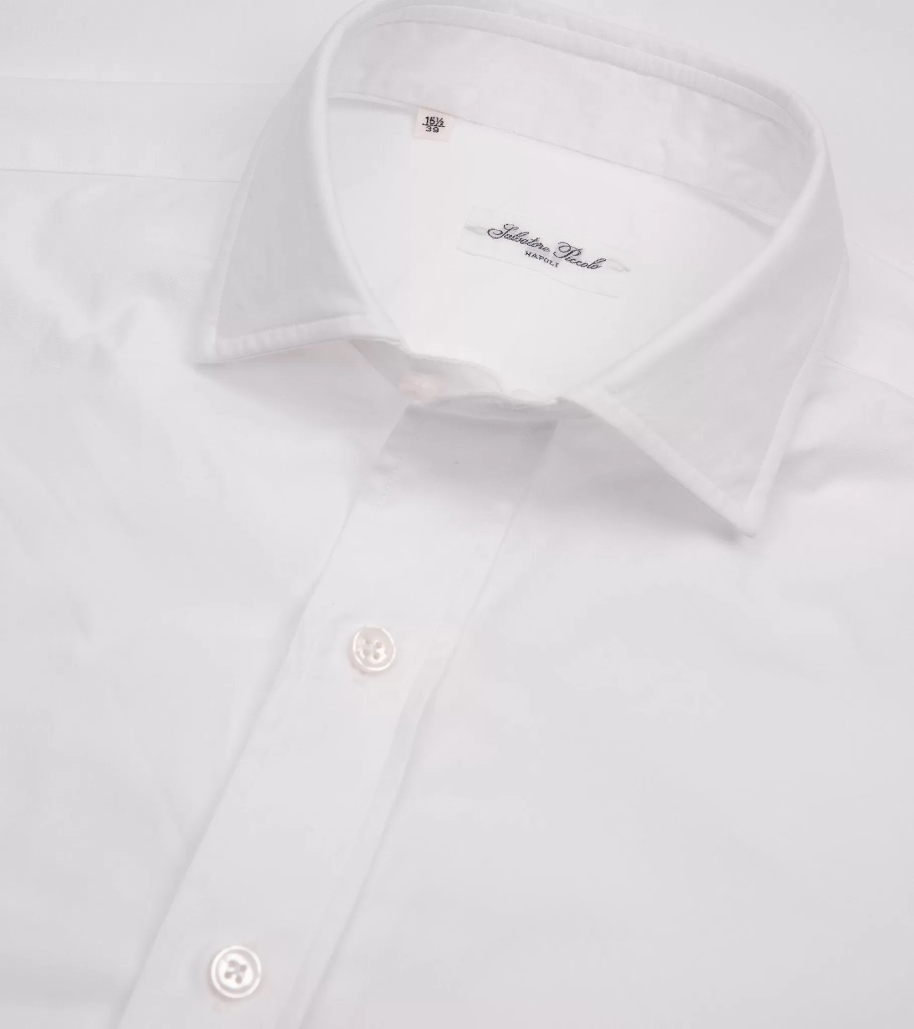 Salvatore Piccolo Light Canvas Shirt: White