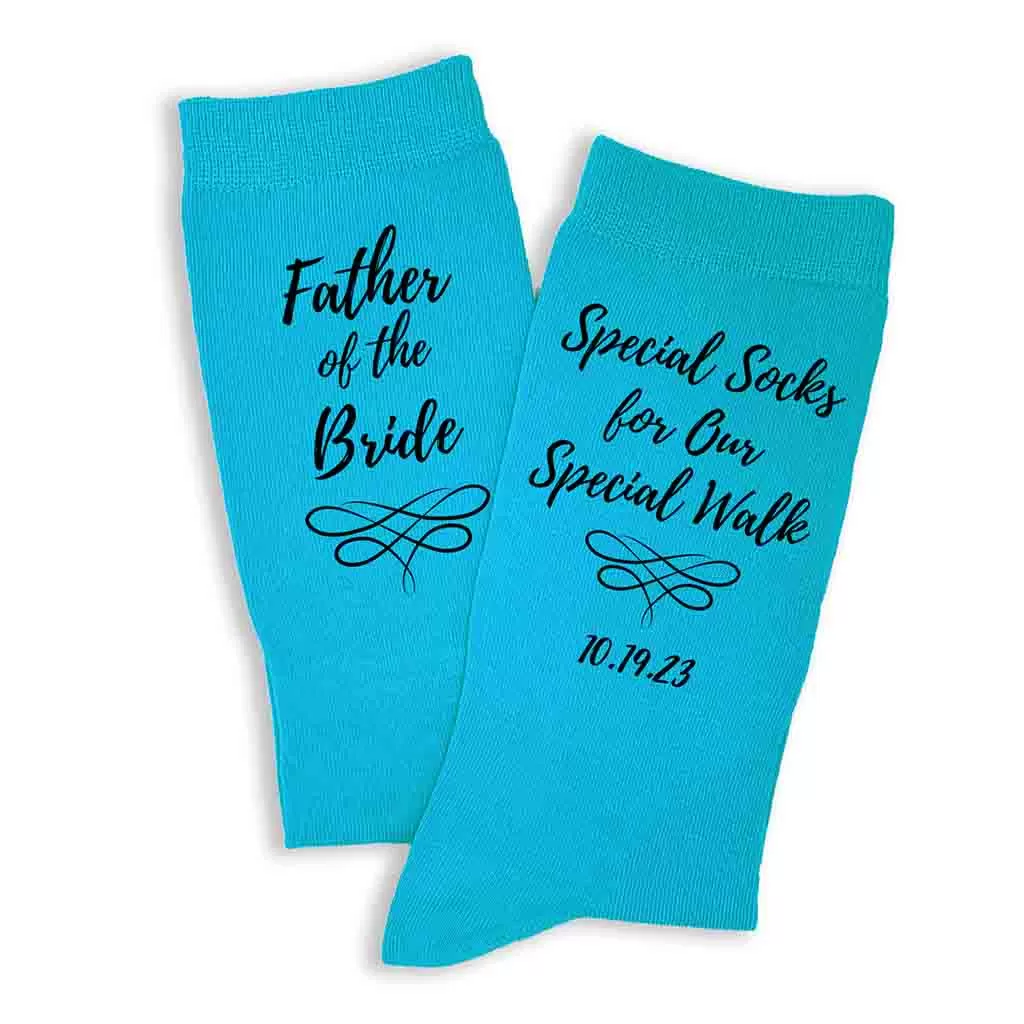 Special Socks for a Special Walk, Father of the Bride Socks