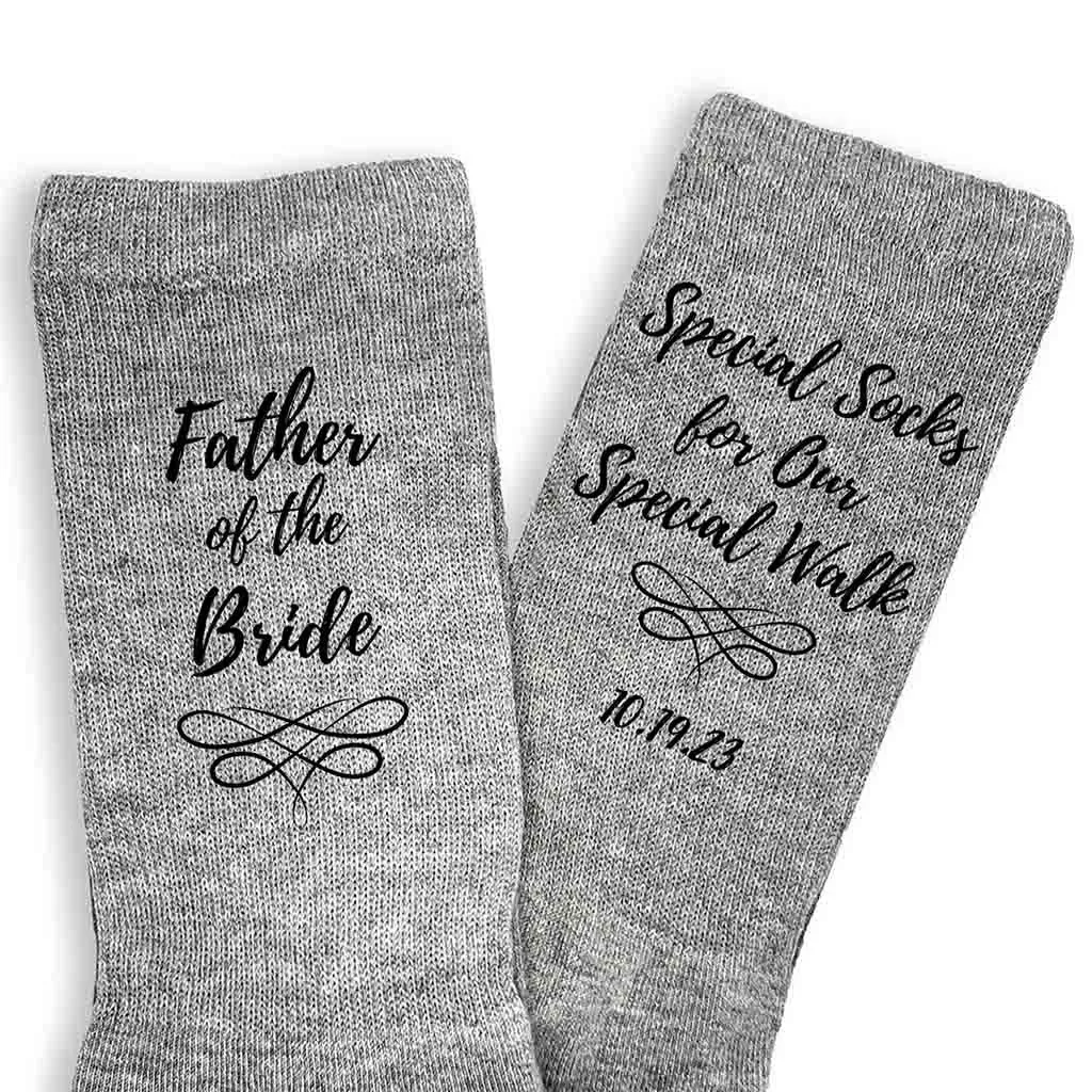 Special Socks for a Special Walk, Father of the Bride Socks