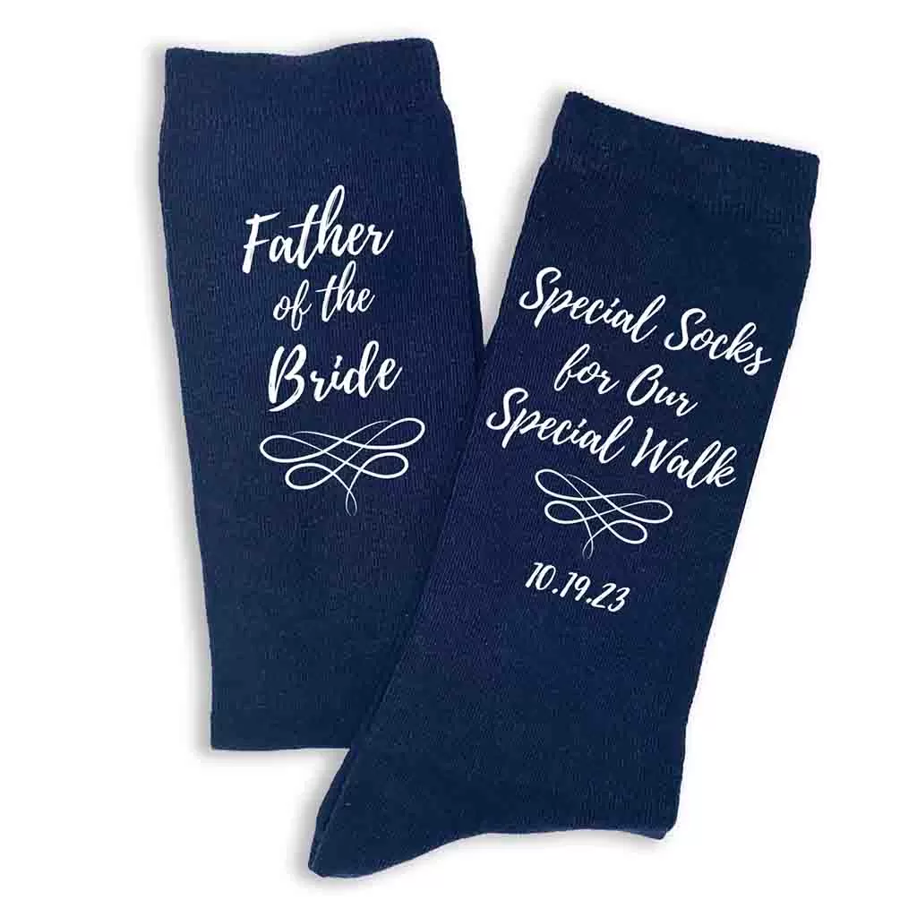 Special Socks for a Special Walk, Father of the Bride Socks