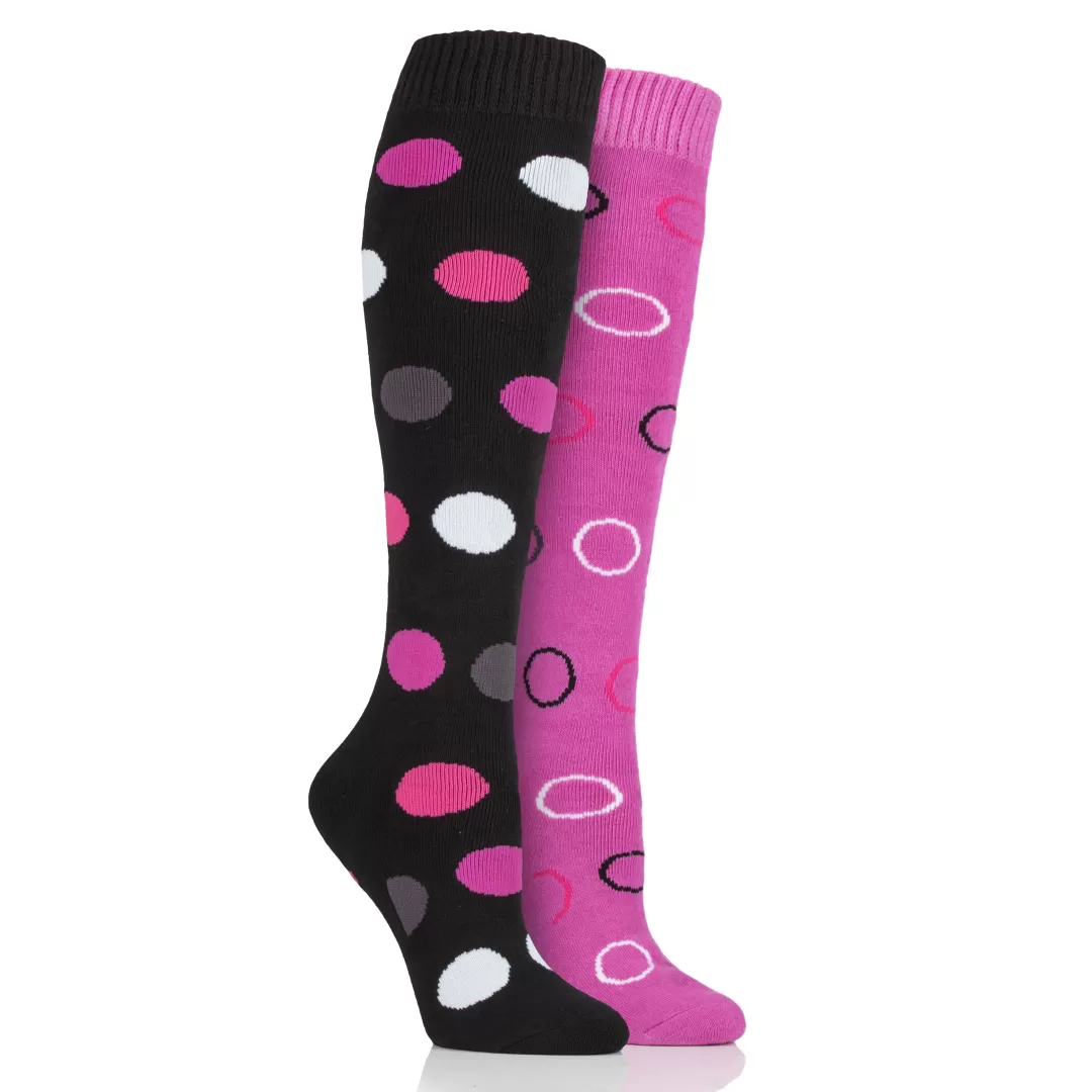 Storm Bloc Ladies Beverley Spotty Long Boot Socks