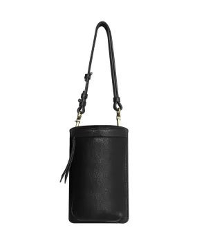 Uma Black Leather Crossbody Bag