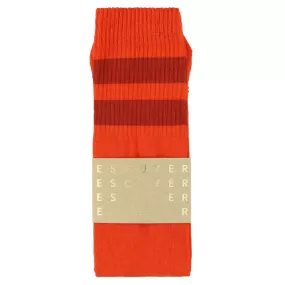 Unisex Tube Socks - Orange / Red