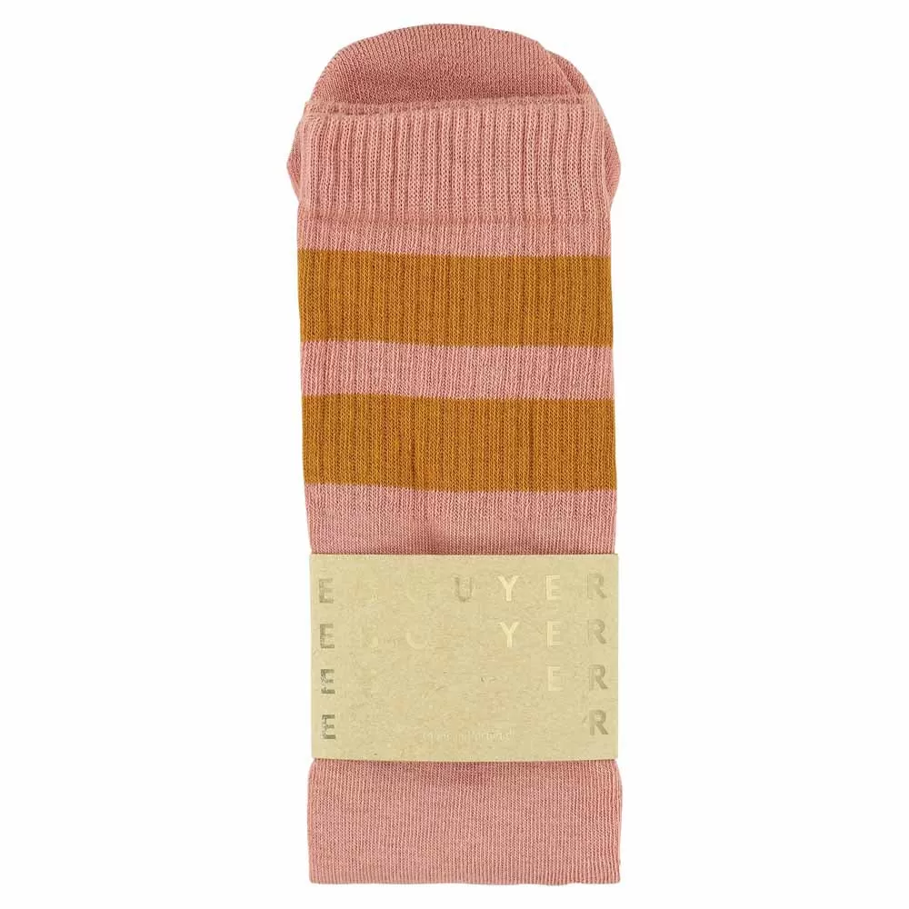 Unisex Tube Socks - Pink / Pumpkin