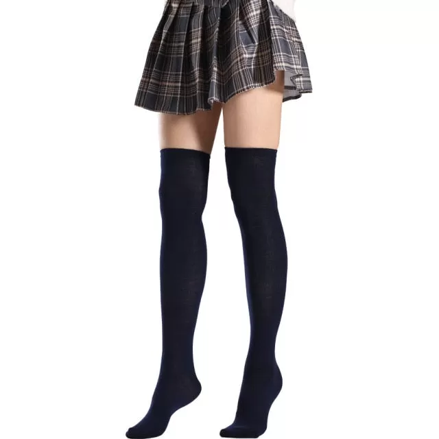 Woman Popular High Socks Long Striped Stockings Sexy Women Thigh High Socks