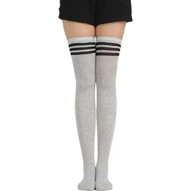 Woman Popular High Socks Long Striped Stockings Sexy Women Thigh High Socks