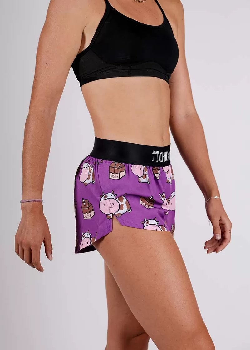 Women's Choccy Cows 1.5" Split Shorts